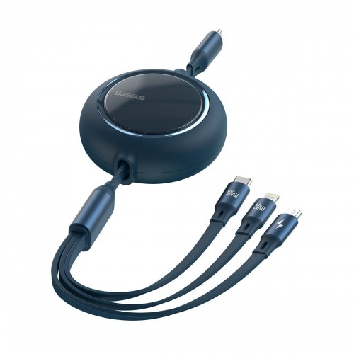 USB-C laidas 3in1 Baseus Bright Mirror į micro USB / USB-C /