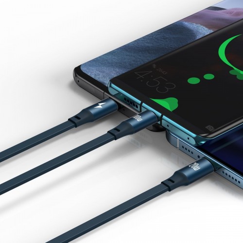 USB-C laidas 3in1 Baseus Bright Mirror į micro USB / USB-C /