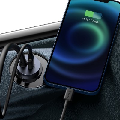 "Baseus Share Together" automobilinis įkroviklis su ilgintuvu
