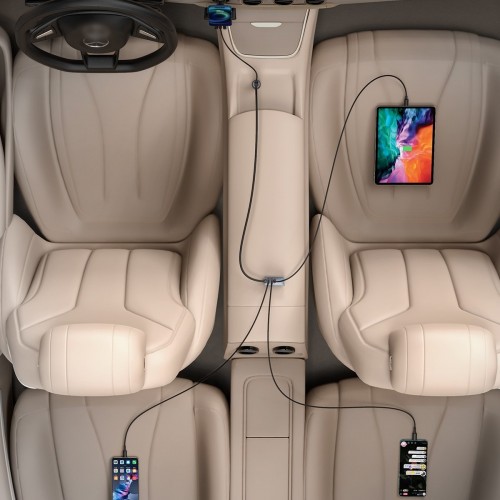 "Baseus Share Together" automobilinis įkroviklis su ilgintuvu