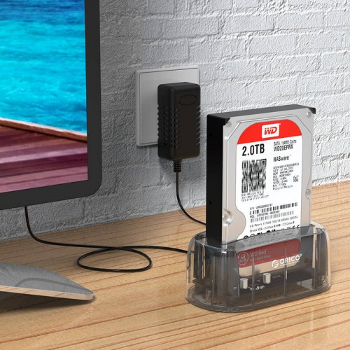 Prisijungimo stotelė Orico 1-vieta HDD/SSD 3,5" USB-C