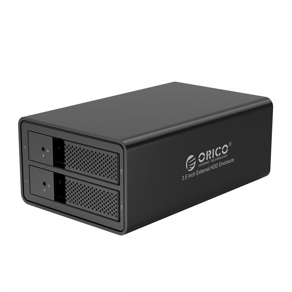 Kietųjų diskų korpusas Orico, skirtas 2 lizdų 3,5" HDD USB 3.0