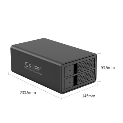 Kietųjų diskų korpusas Orico, skirtas 2 lizdų 3,5" HDD USB 3.0