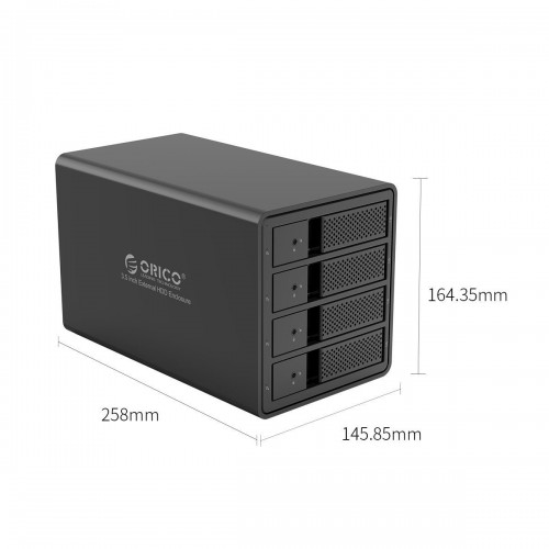 Kietųjų diskų korpusas Orico HDD, 3,5 colio, 4 vietos, USB 3.0