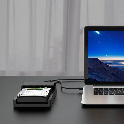 Stotelė Orico, skirta 2,5 / 3,5 colių HDD, USB 3.1 C tipo