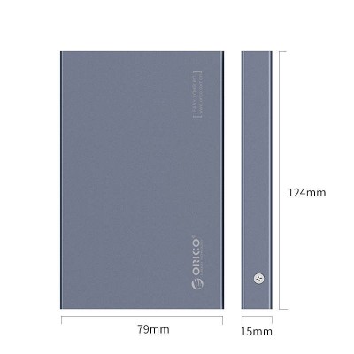 Kietųjų diskų išorinis korpusas Orico HDD/SSD 2,5" USB3.1 s-C