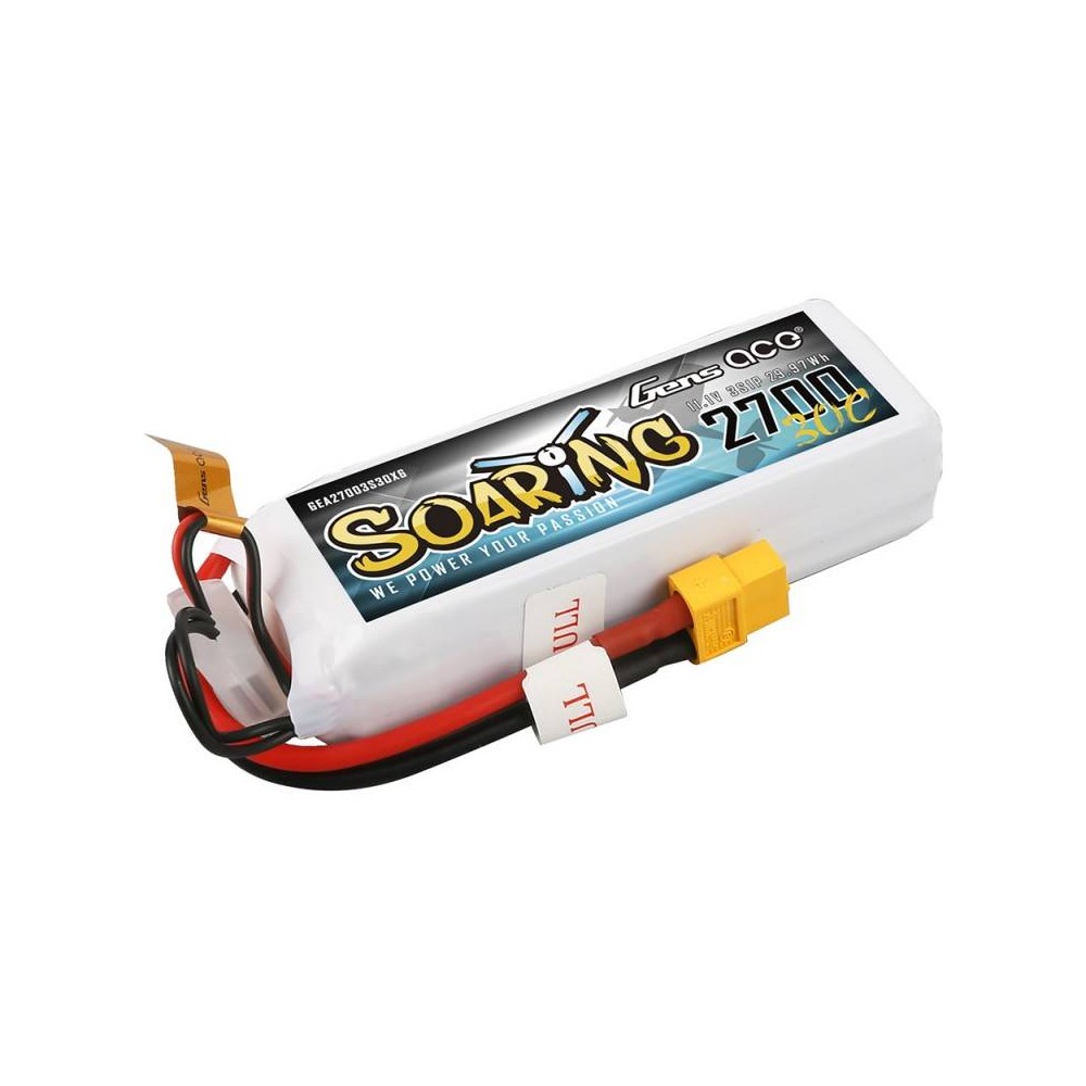 Akumuliatorius Gens Ace Soaring 2700mAh 11.1V 30C 3S1P