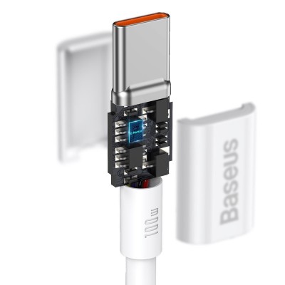 "Baseus Superior" serijos USB kabelis-C į USB-C, 100 W, 2 m