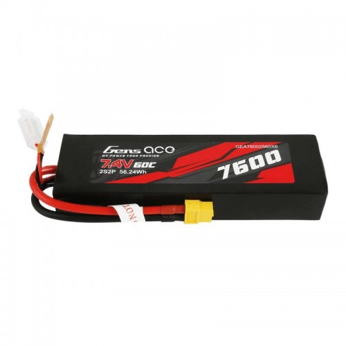 Akumuliatorius Gens Ace 7600mAh 7,4V 60C 2S2P XT60 medžiaginis