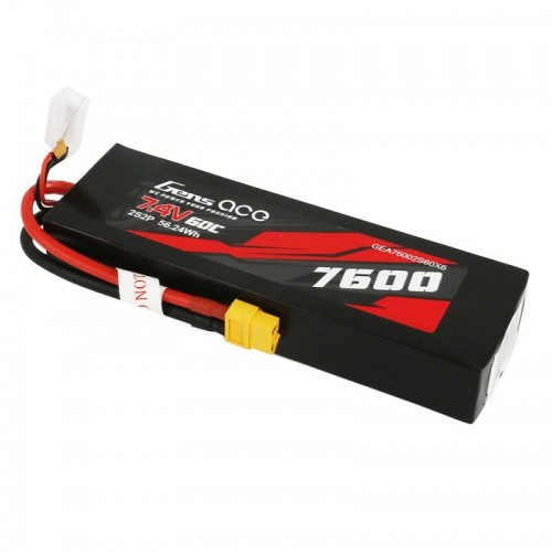 Akumuliatorius Gens Ace 7600mAh 7,4V 60C 2S2P XT60 medžiaginis