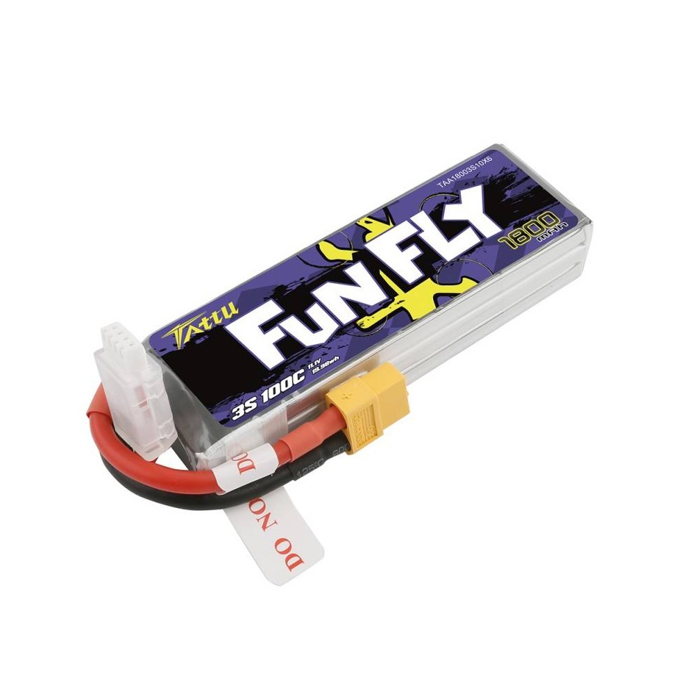 Akumuliatorius Tattu Funfly 1800mAh 11,1V 100C 3S1P
