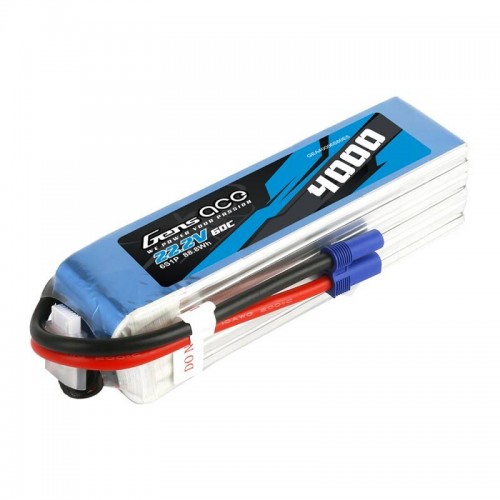 Akumuliatorius Gens Ace 4000mAh 22.2V 60C 6S1P-LiFePO4, Li-Ion