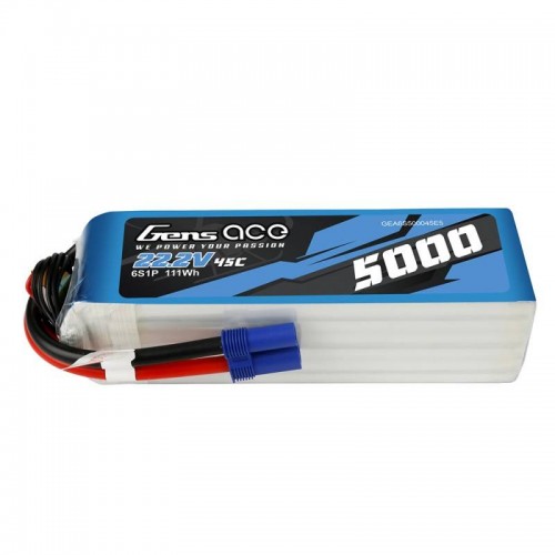 Akumuliatorius Gens Ace 5000mAh 22.2V 45C 6S1P-LiFePO4, Li-Ion