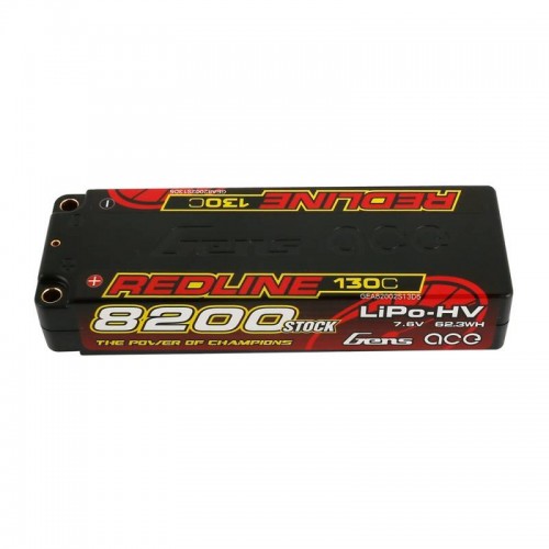 Akumuliatorius Gens Ace Redline 8200mAh 7,6V 130C 2S1P HardCase