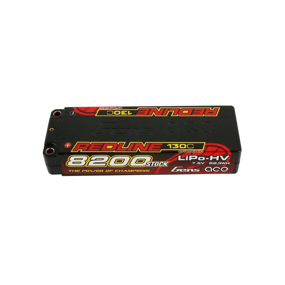 Akumuliatorius Gens Ace Redline 8200mAh 7,6V 130C 2S1P HardCase