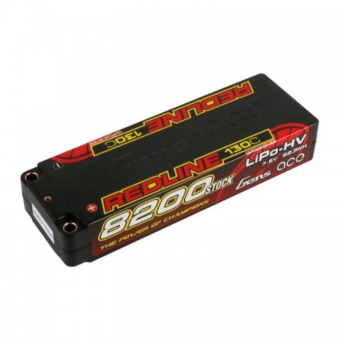 Akumuliatorius Gens Ace Redline 8200mAh 7,6V 130C 2S1P HardCase