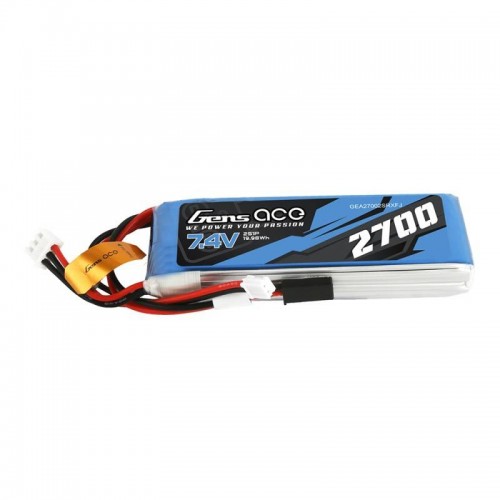 Akumuliatorius Gens Ace 2700mAh 7.4V 1C 2S1P-LiFePO4, Li-Ion