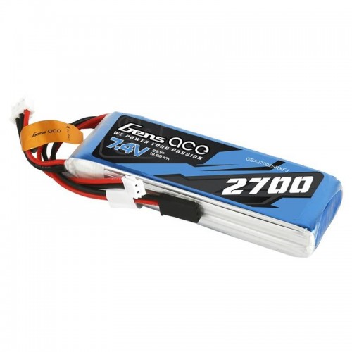 Akumuliatorius Gens Ace 2700mAh 7.4V 1C 2S1P-LiFePO4, Li-Ion