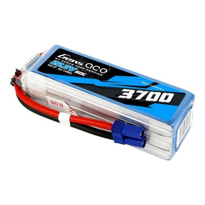 Akumuliatorius Gens Ace 3700mAh 22.2V 60C 6S1P-LiFePO4, Li-Ion