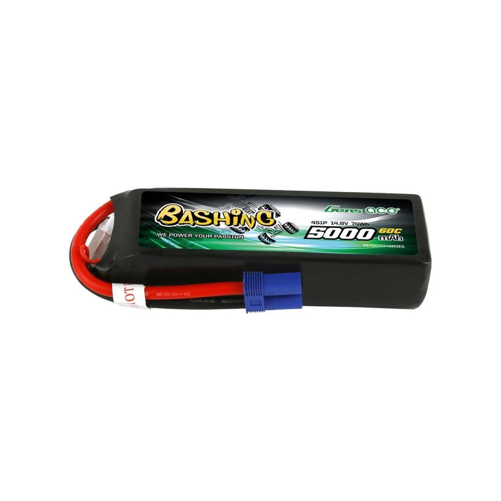 Akumuliatorius LiPo Gens Ace 5000mAh 14,8V 4S1P 60C