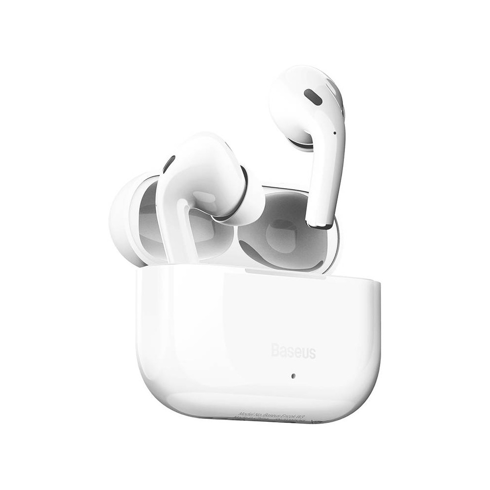 Belaidės ausinės "Baseus Encok W3", "Bluetooth 5.0" (baltos