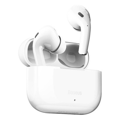 Belaidės ausinės "Baseus Encok W3", "Bluetooth 5.0" (baltos