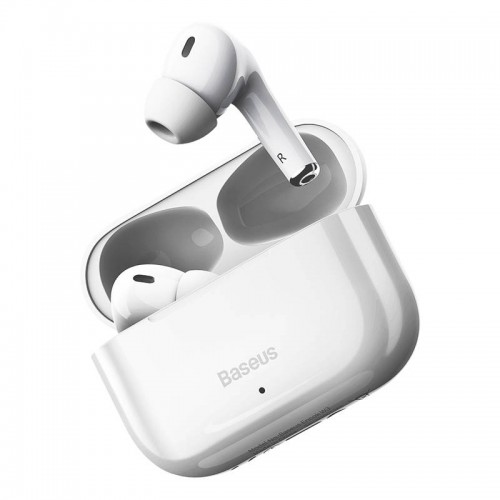 Belaidės ausinės "Baseus Encok W3", "Bluetooth 5.0" (baltos