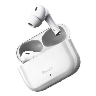 Belaidės ausinės "Baseus Encok W3", "Bluetooth 5.0" (baltos