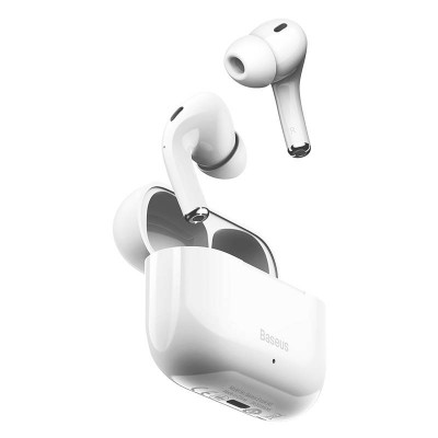 Belaidės ausinės "Baseus Encok W3", "Bluetooth 5.0" (baltos