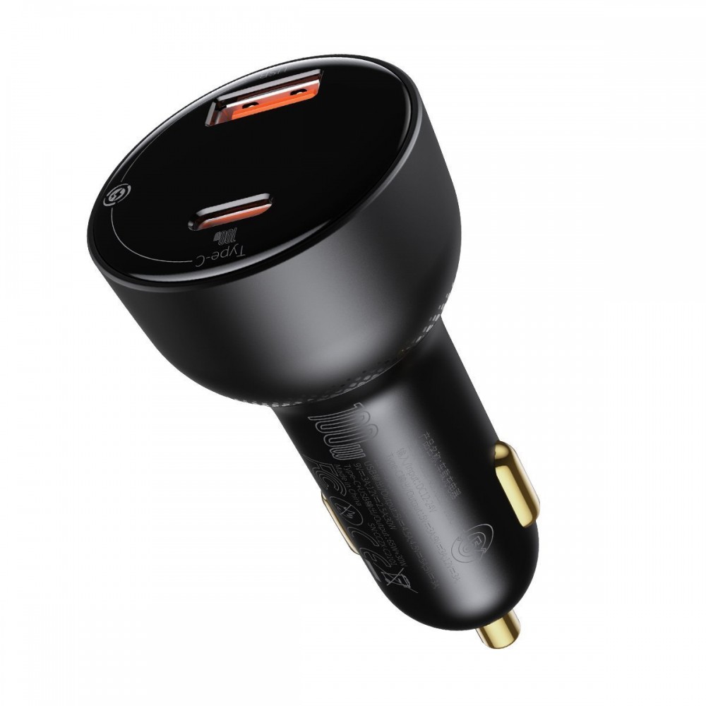 "Baseus Superme" automobilinis įkroviklis, USB, USB-C, 100 W