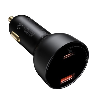 "Baseus Superme" automobilinis įkroviklis, USB, USB-C, 100 W