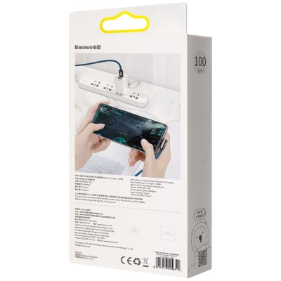 USB kabelis-C į USB-C Baseus Legend serijos, PD, 100 W, 1 m