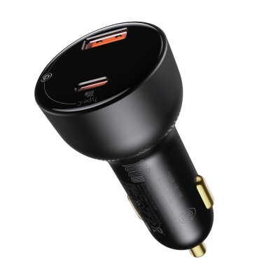"Baseus Superme" automobilinis įkroviklis, USB, USB-C, 100 W +