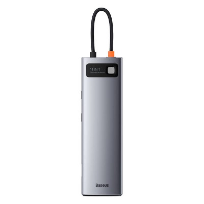 Centratorius 11in1 Baseus Metal Gleam Series, USB-C į 3x USB