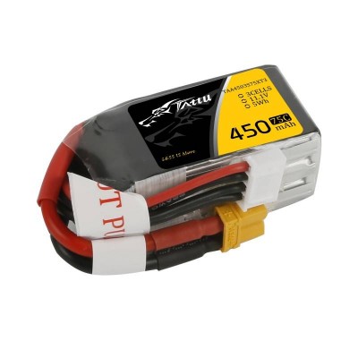 Akumuliatorius Tattu 450mAh 11,1V 75C 3S1P-LiFePO4, Li-Ion