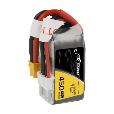 Akumuliatorius Tattu 450mAh 11,1V 75C 3S1P-LiFePO4, Li-Ion