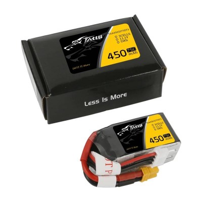 Akumuliatorius Tattu 450mAh 11,1V 75C 3S1P-LiFePO4, Li-Ion