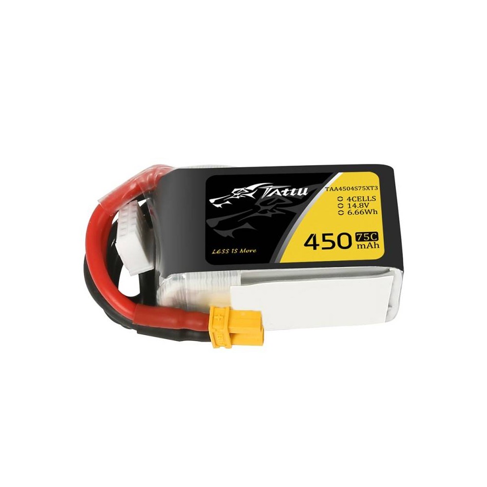 Akumuliatorius Tattu 450mAh 14,8V 75C 4S1P-LiFePO4, Li-Ion
