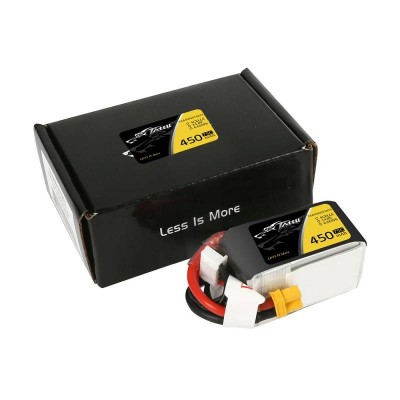 Akumuliatorius Tattu 450mAh 14,8V 75C 4S1P-LiFePO4, Li-Ion
