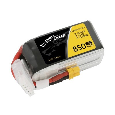 Akumuliatorius Tattu 850mAh 14.8V 75C 4S1P-Pagrindinis