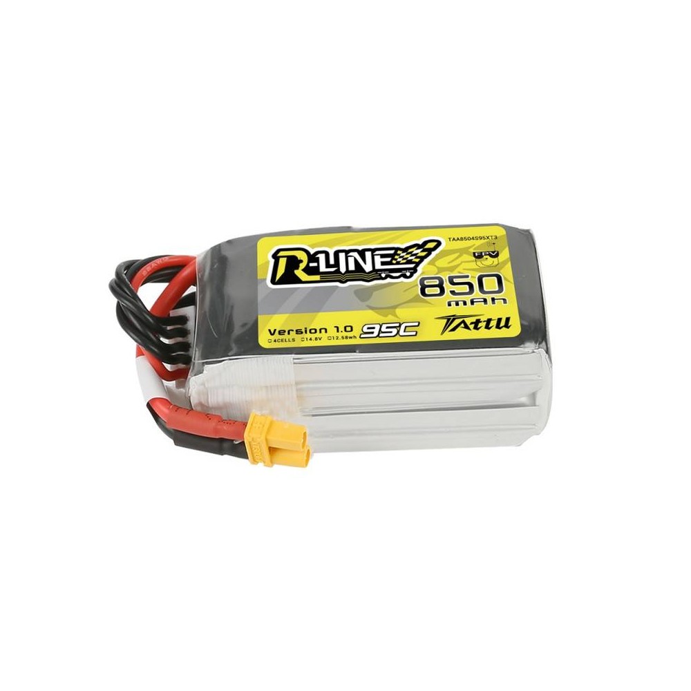 Akumuliatorius Tattu R-Linija 850mAh 14,8V 95C 4S1P-Pagrindinis