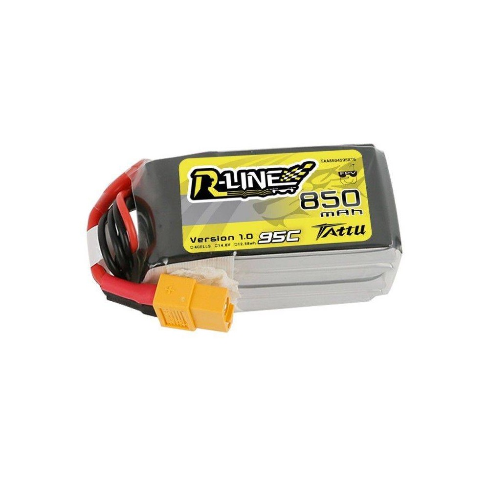 Akumuliatorius Tattu R-Linija 850mAh 14,8V 95C 4S1P-Pagrindinis