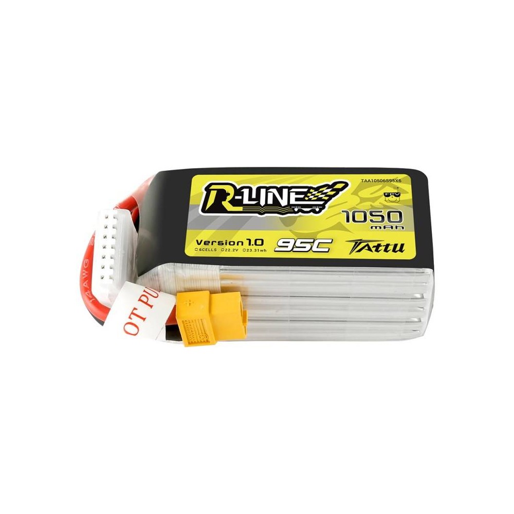 Akumuliatorius Tattu R-Linija 1050mAh 22.2V 95C 6S1P