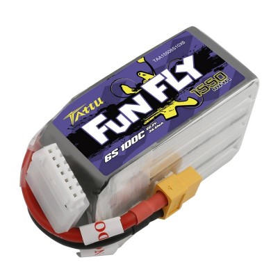 Akumuliatorius Tattu Funfly 1550mAh 22.2V 100C 6S1P