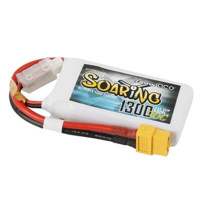 Akumuliatorius Gens Ace Soaring 1300mAh 7.4V 30C 2S1P