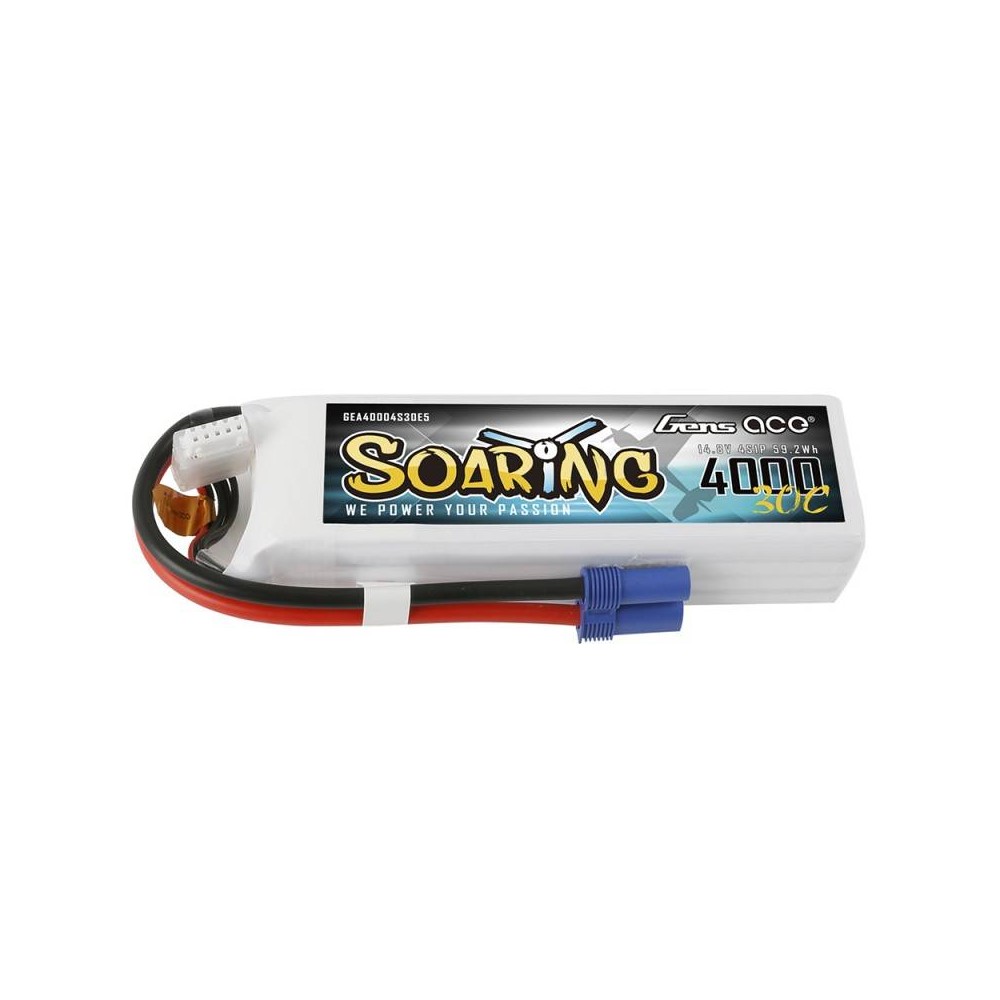 Akumuliatorius Gens Ace Soaring 4000mAh 14.8V 30C 4S1P