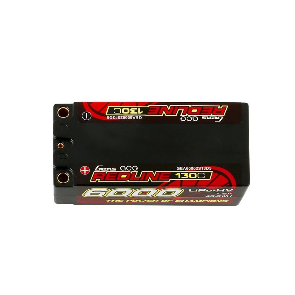 Akumuliatorius Gens Ace Redline 6000mAh 7,6V 130C 2S2P HardCase