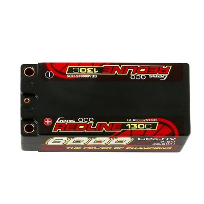 Akumuliatorius Gens Ace Redline 6000mAh 7,6V 130C 2S2P HardCase