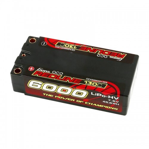 Akumuliatorius Gens Ace Redline 6000mAh 7,6V 130C 2S2P HardCase