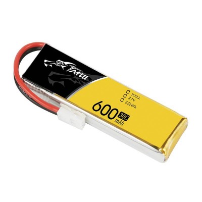 Akumuliatorius Tattu 600mAh 3,7V 30C 1S1P Molex (1